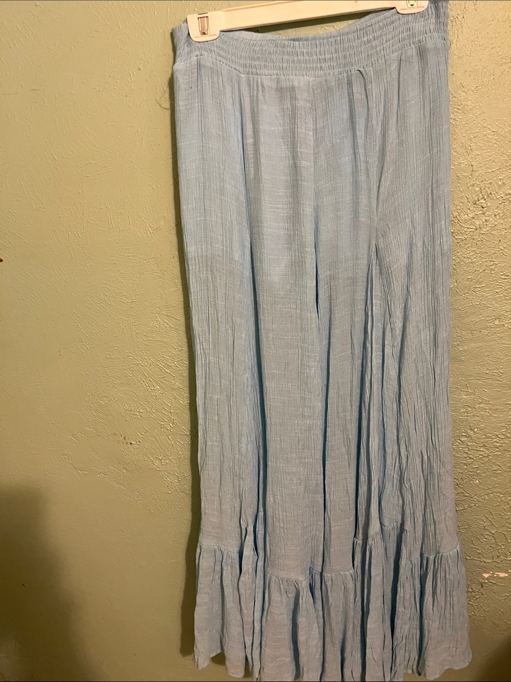 HYFVE Light Blue Flowy Tiered Maxi Skirt - Picture 3 of 3